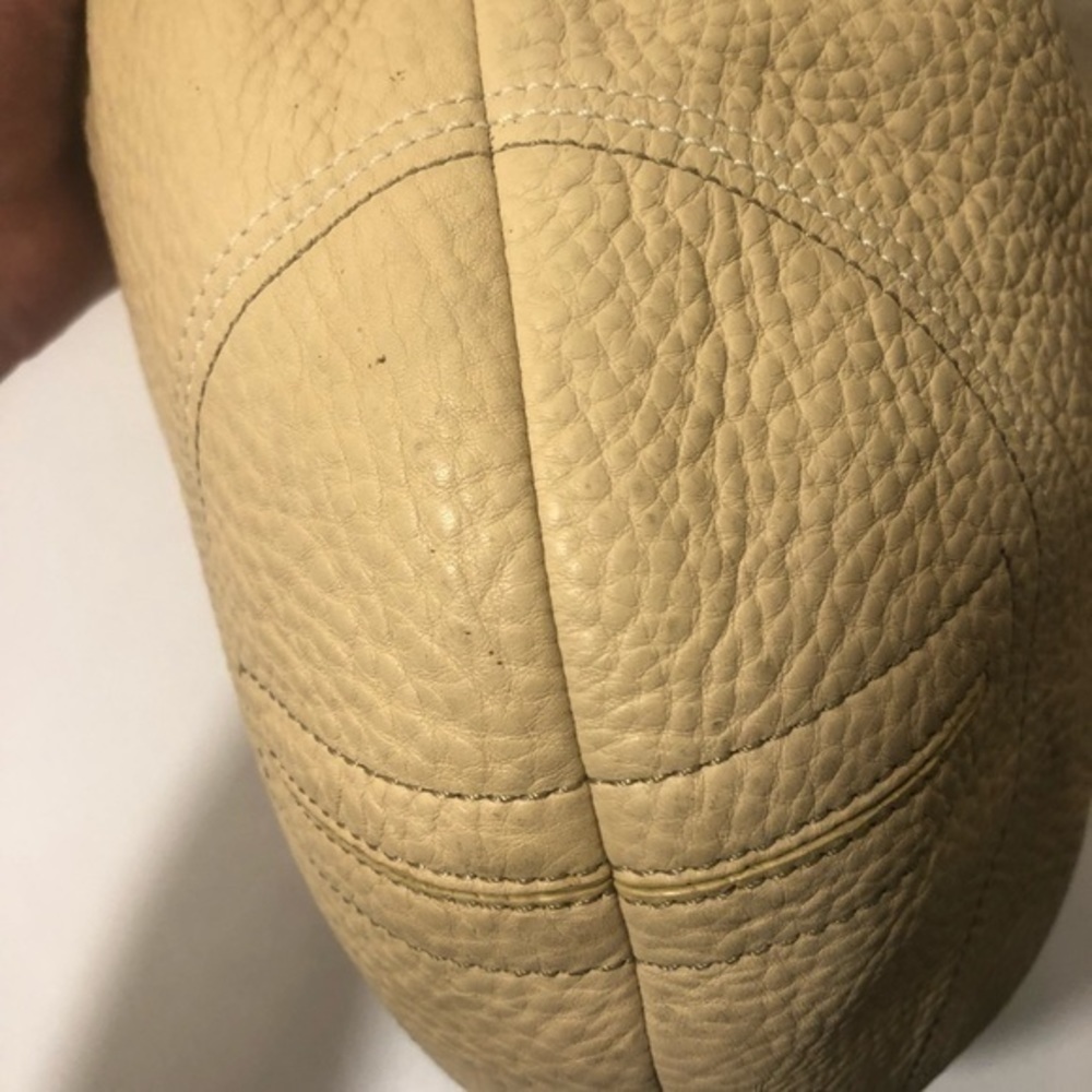 Coach vintage y2k 3227 cream penned leather soho hobo bag - Picture 5 of 16